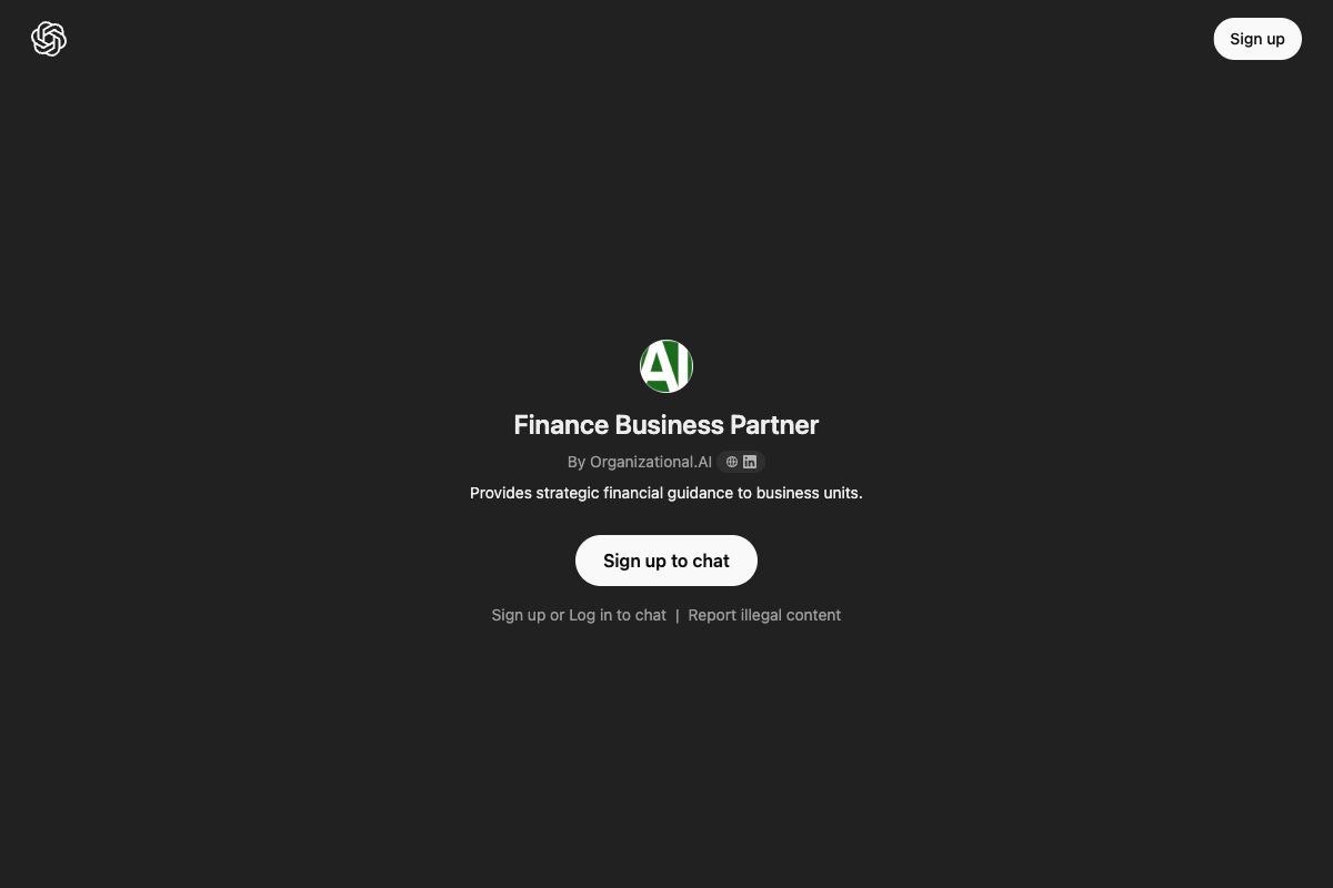 Finance Business Partner by Organizational.AI