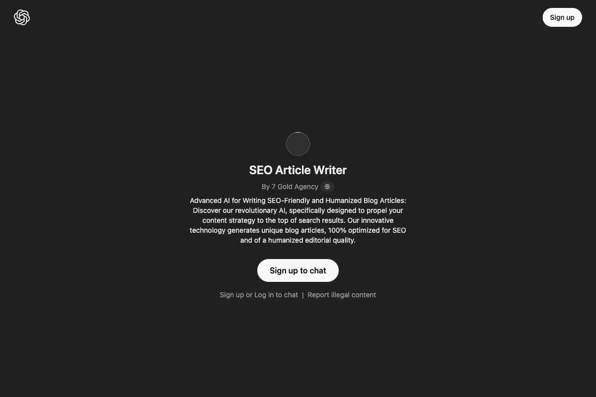 SEO Article Writer by 7 Gold Agency