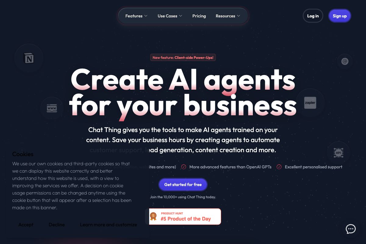 Chat Thing - Create AI Agents for Your Business