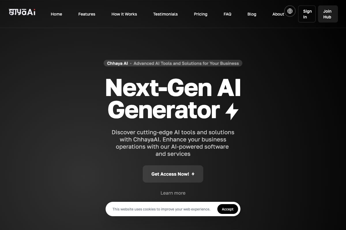 ChhayaAI Advanced AI Tools and Solutions for Your Business