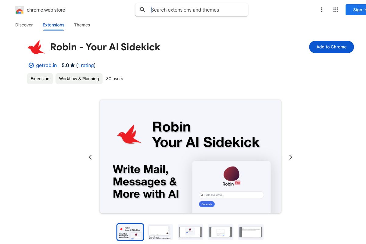 Robin - Your AI Sidekick