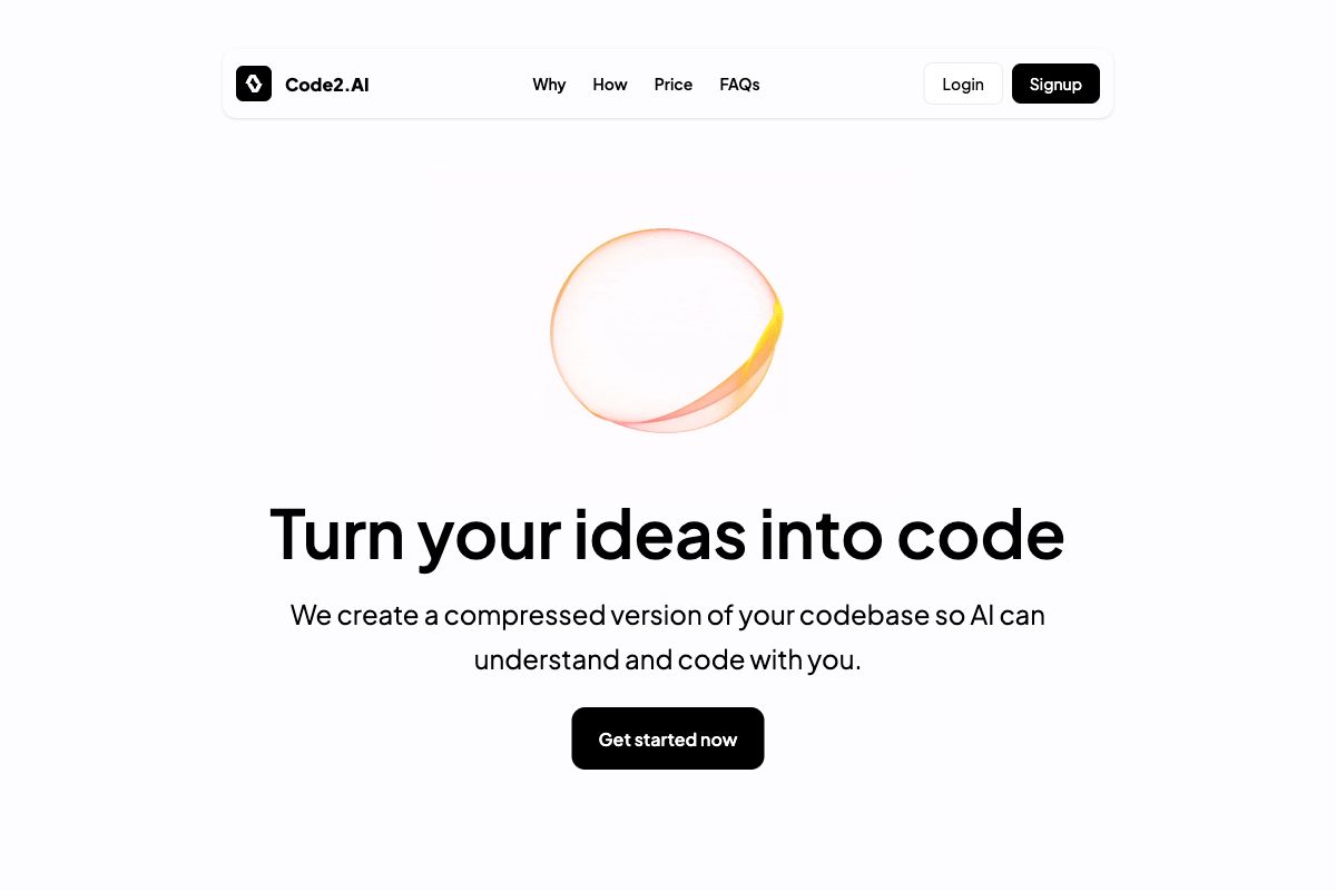 Code2.AI - Transform Your Ideas into Code with AI