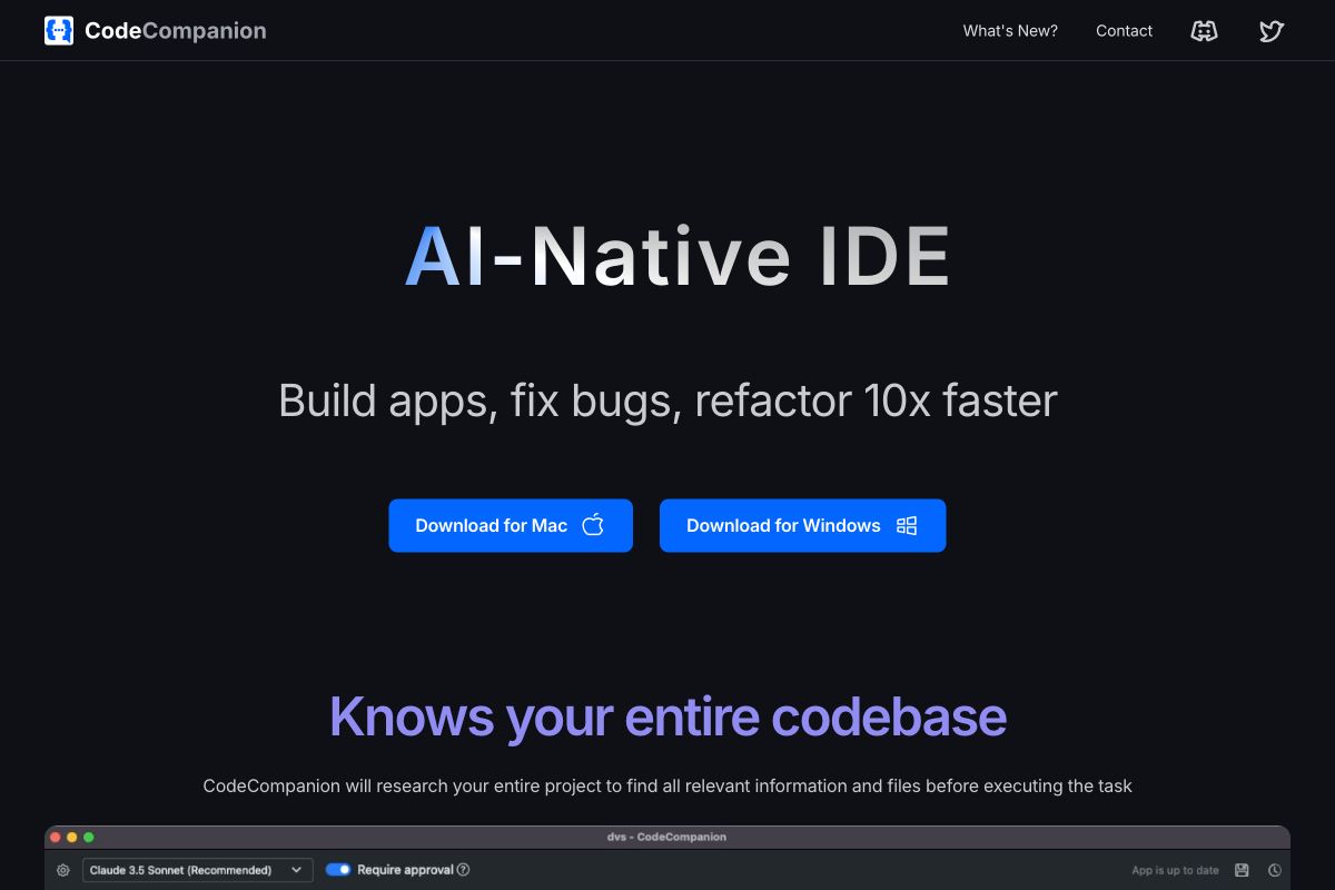 CodeCompanion - AI-Native IDE