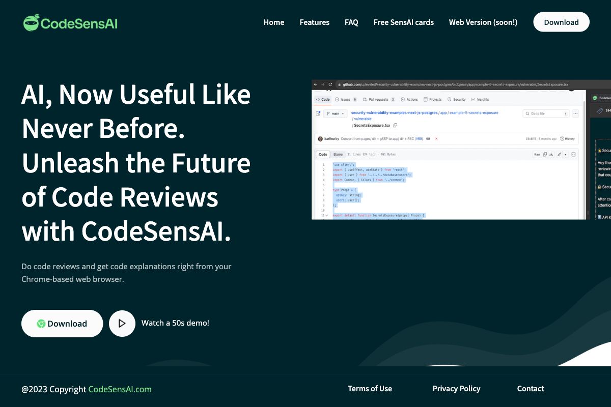 CodeSensAI: AI-Powered Code Review Tool