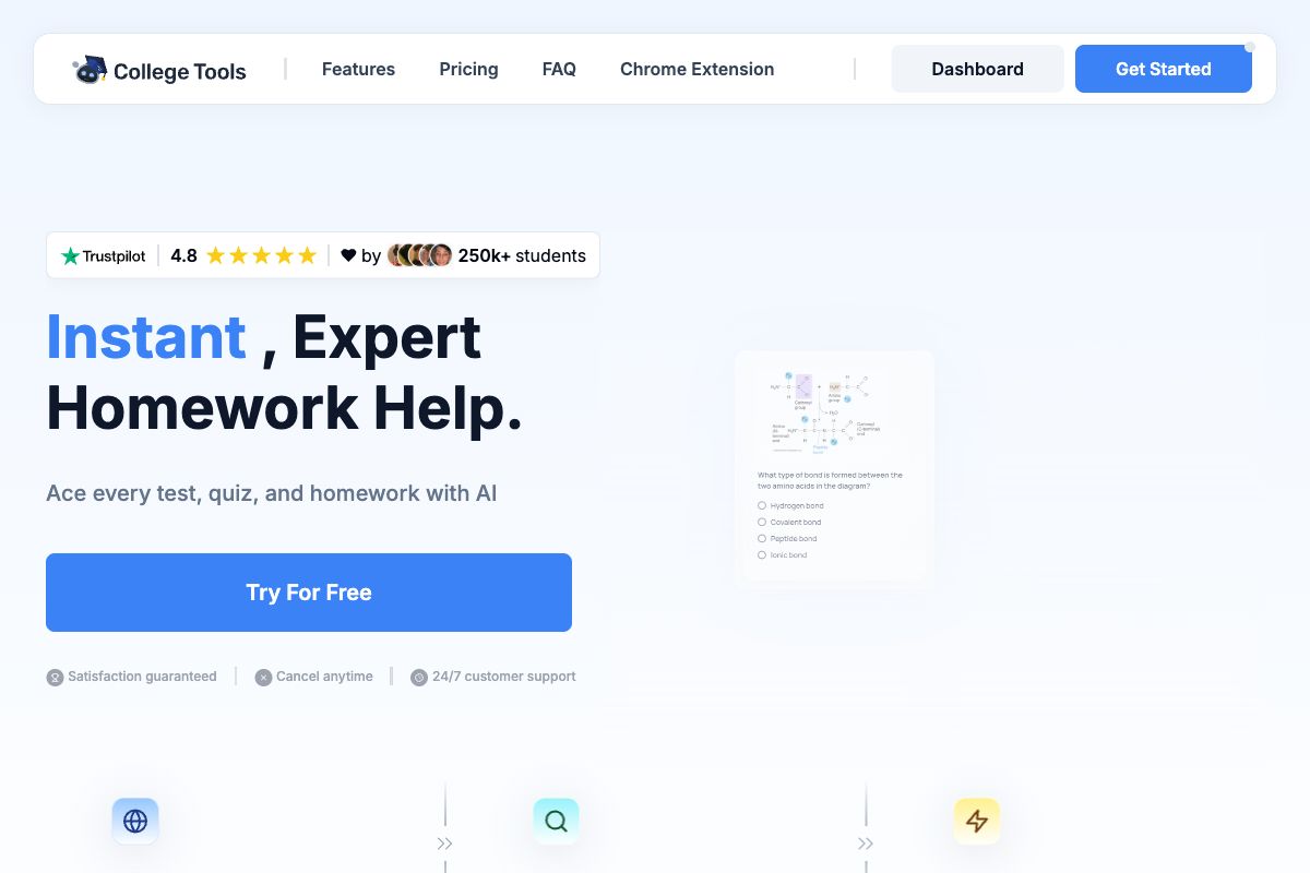 Instant, Expert Homework Help for Students