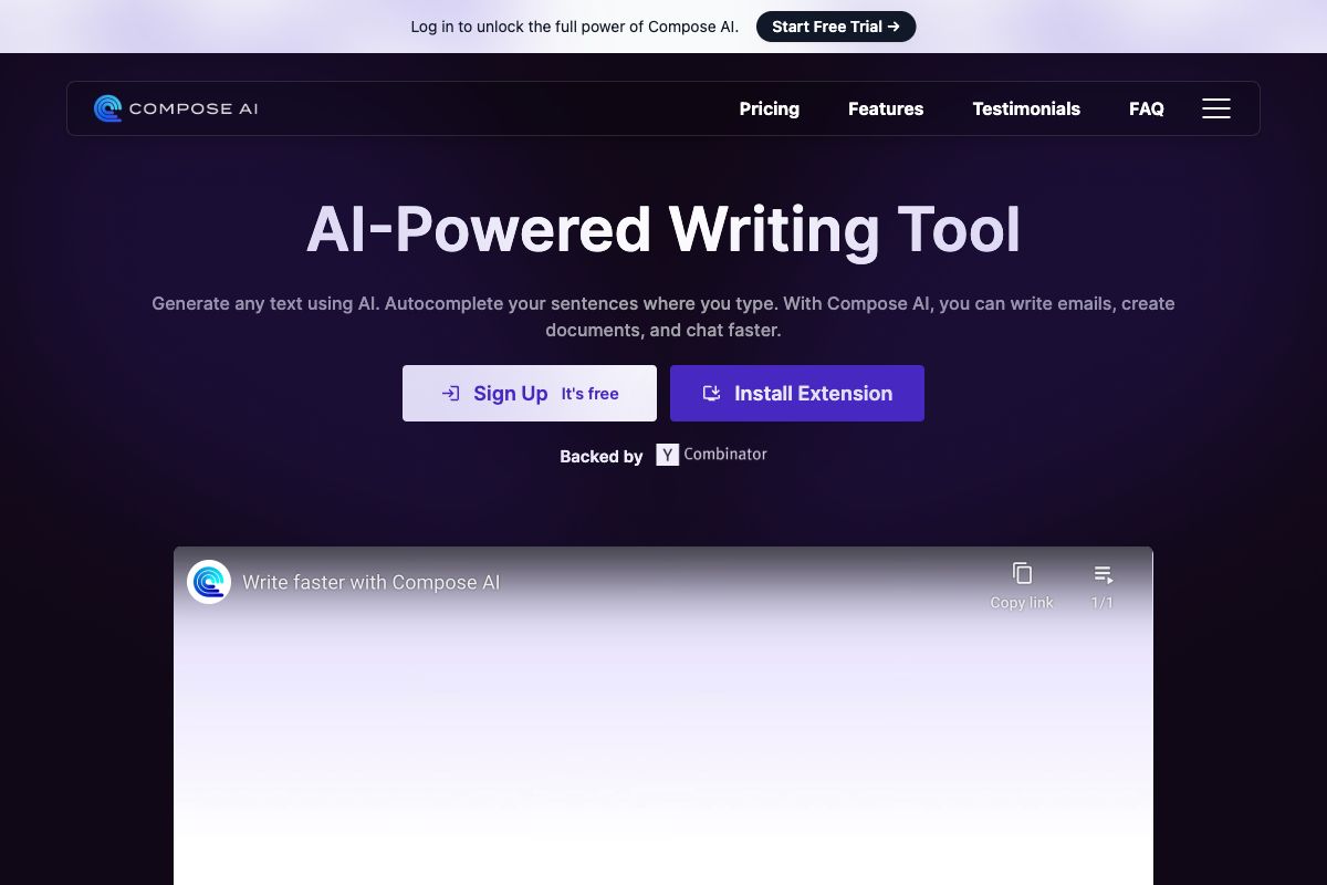 Compose AI: AI-Powered Writing Tool