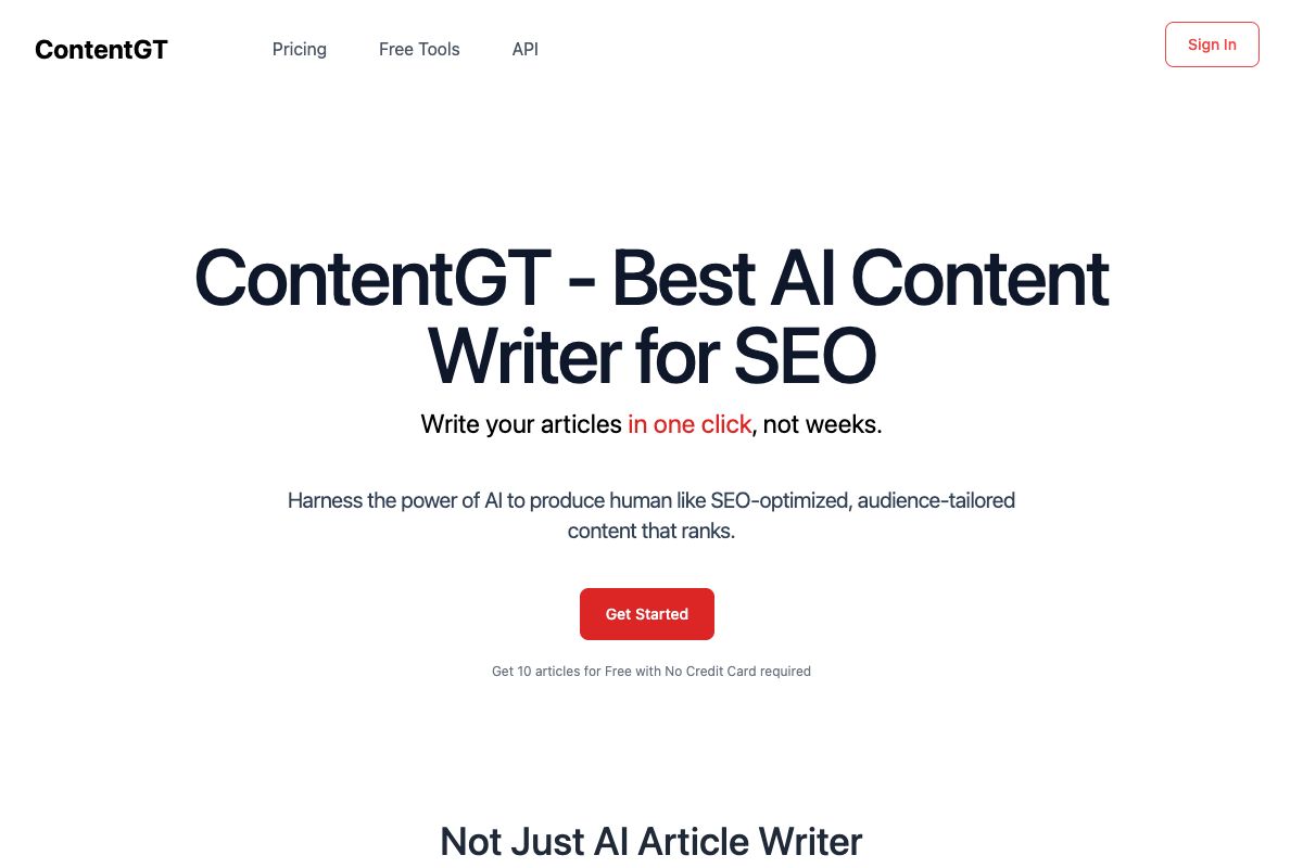 ContentGT - Best AI Content Writer for SEO