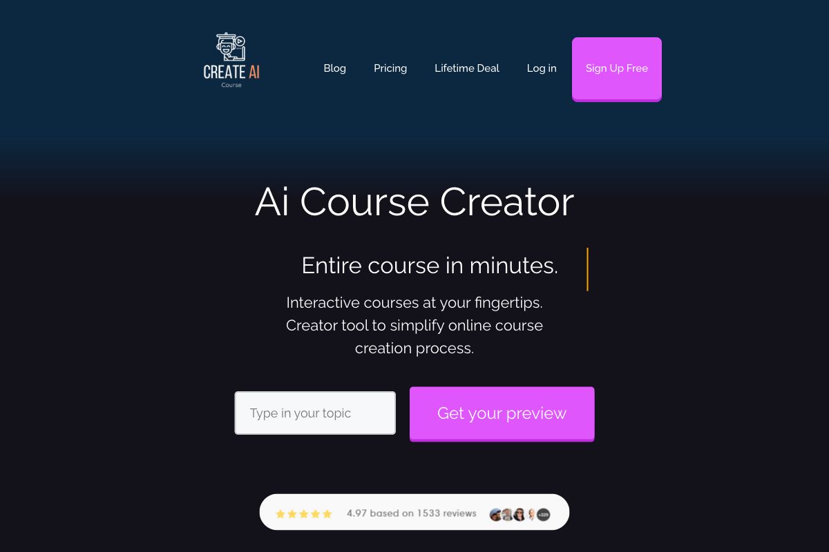 CreateAiCourse - AI Course Creator