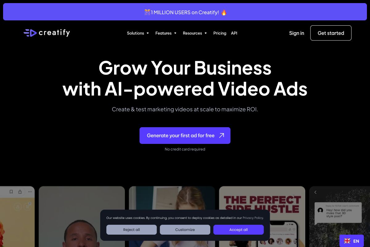 Creatify: AI-Powered Video Ads