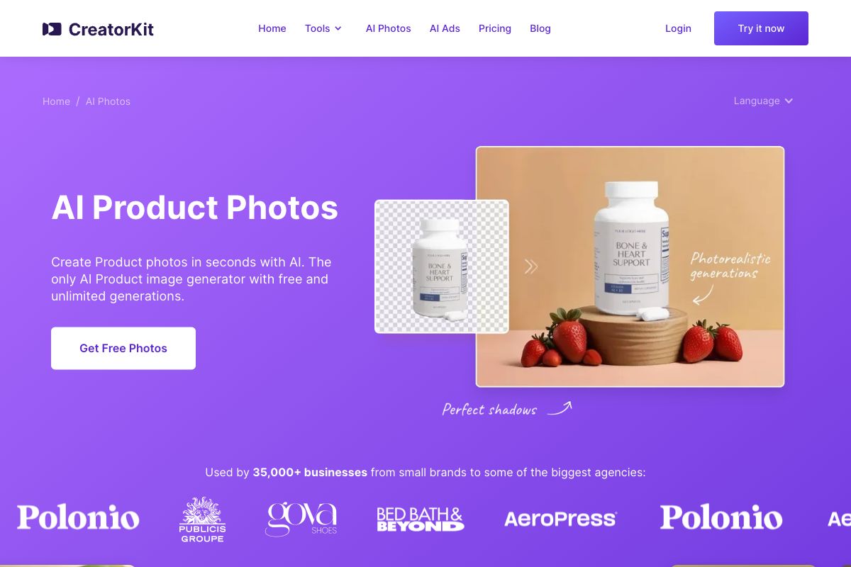 CreatorKit AI Product Photos