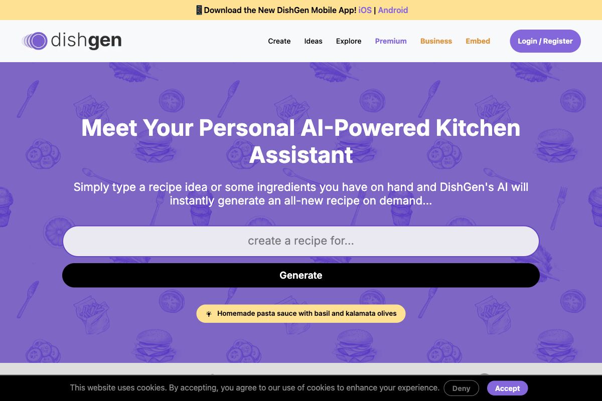 DishGen - AI Recipe Generator