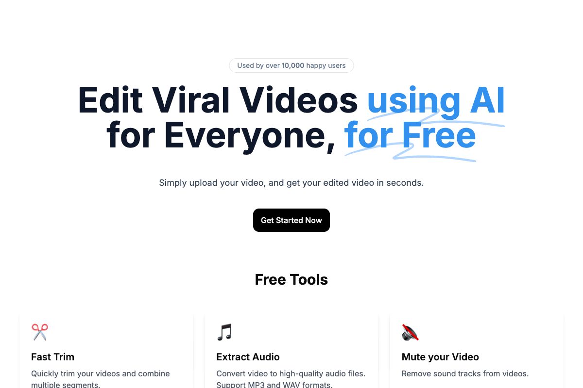 AI-Powered Free Video Editing Tools