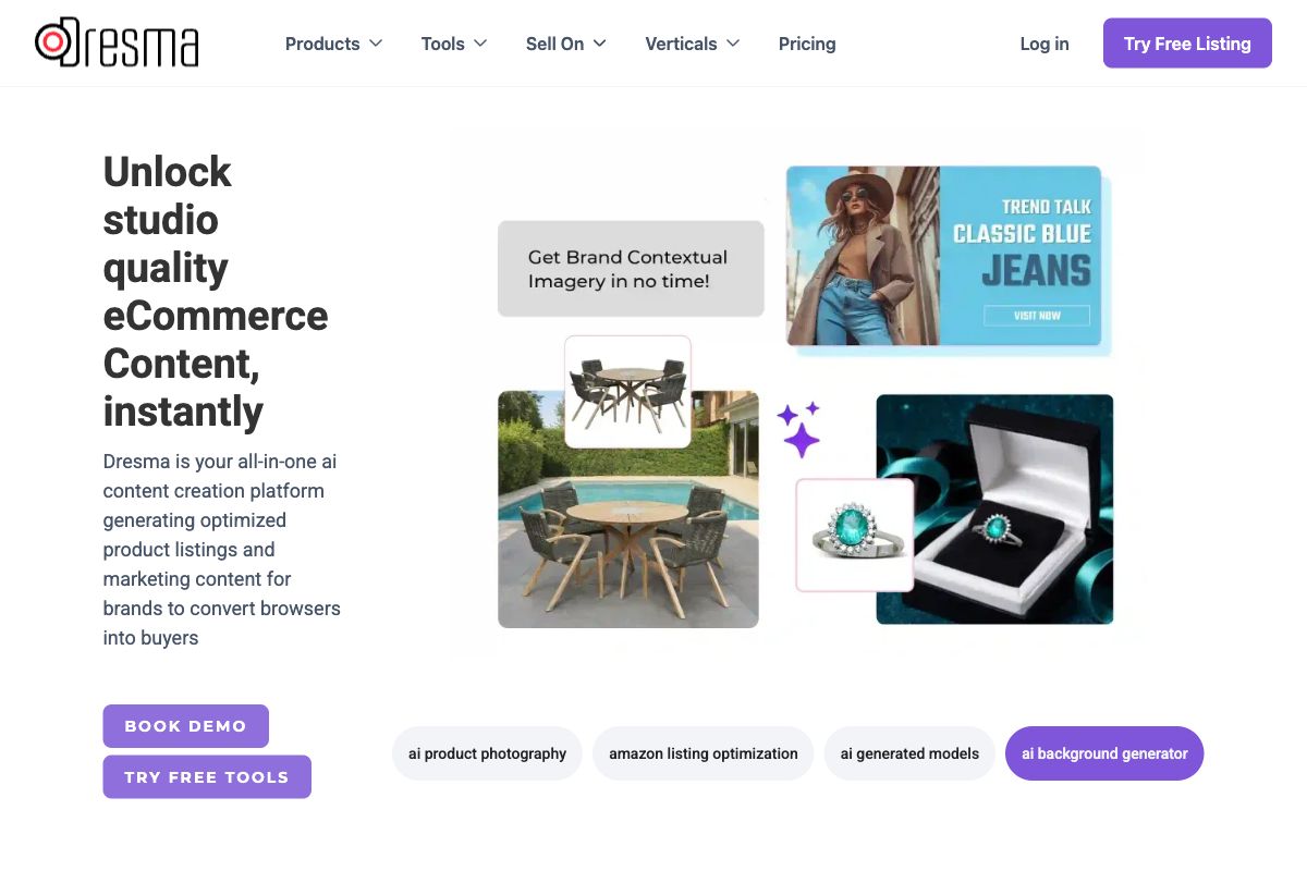 Dresma: AI Content Creation for eCommerce