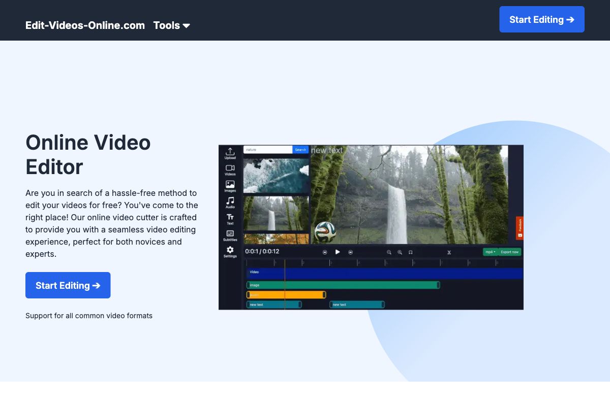 Edit-Videos-Online.com - Online Video Editor