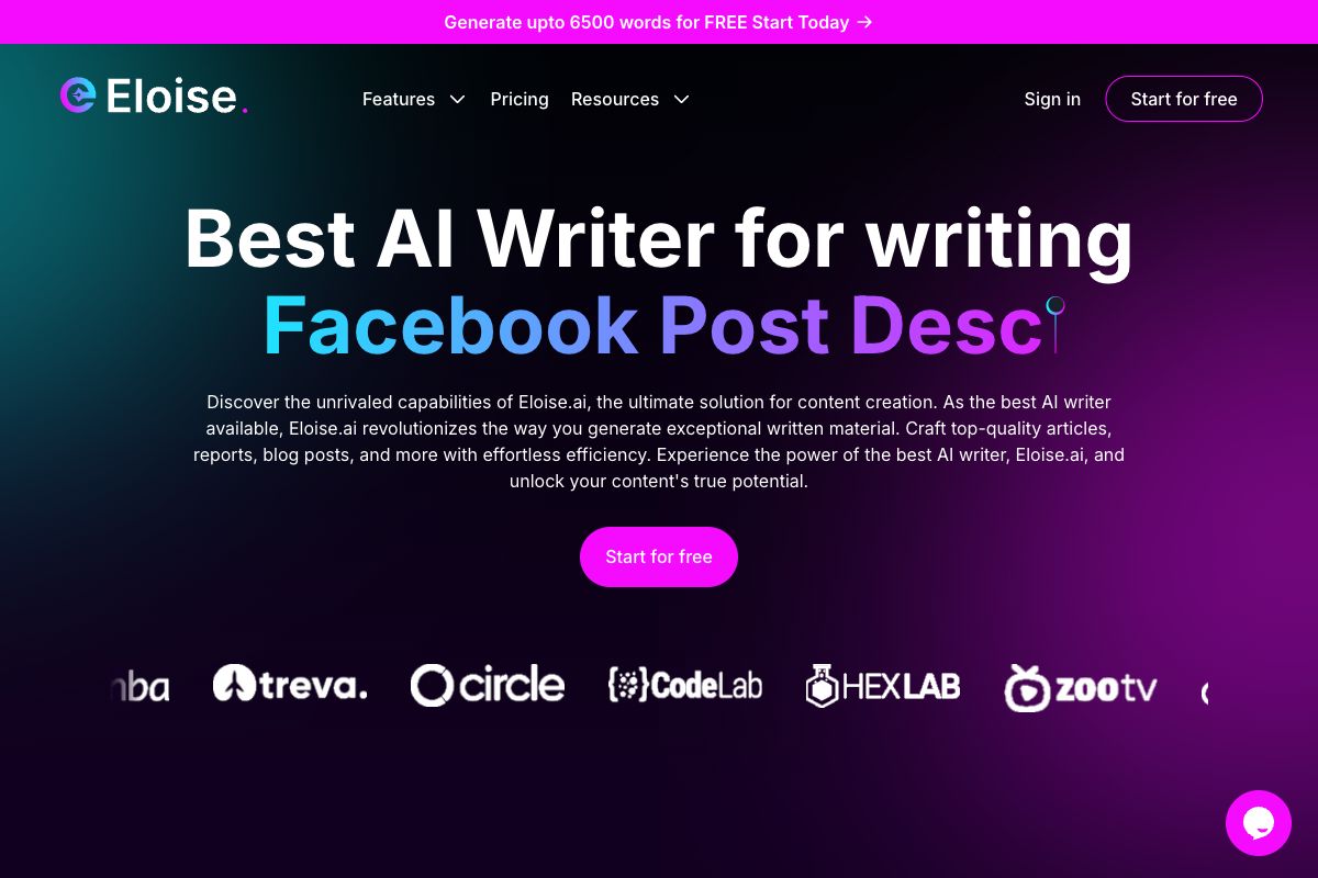 Eloise.ai - Best AI Writer for Content Creation