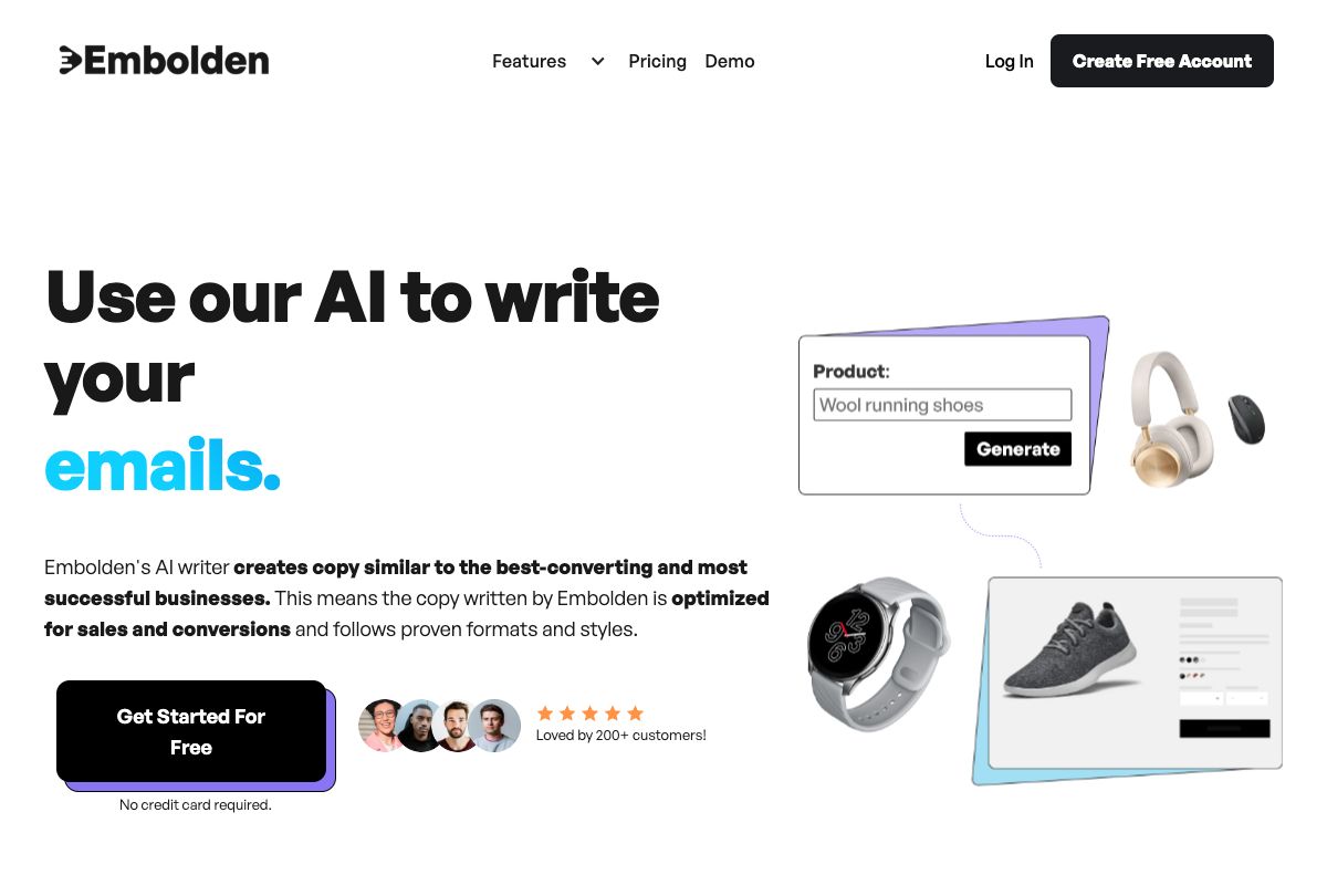 Embolden - AI-Powered Ecommerce Content Generator