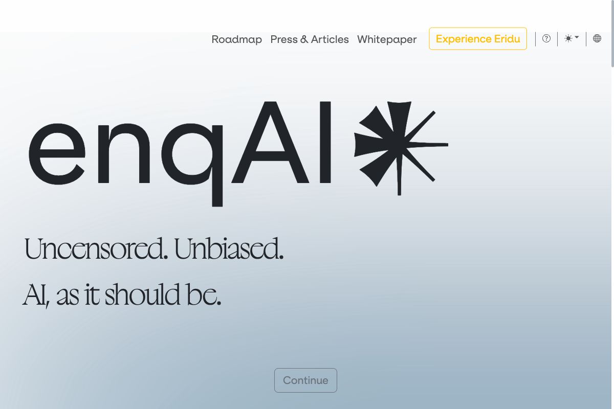 enqAI: Uncensored, Unbiased AI Experience