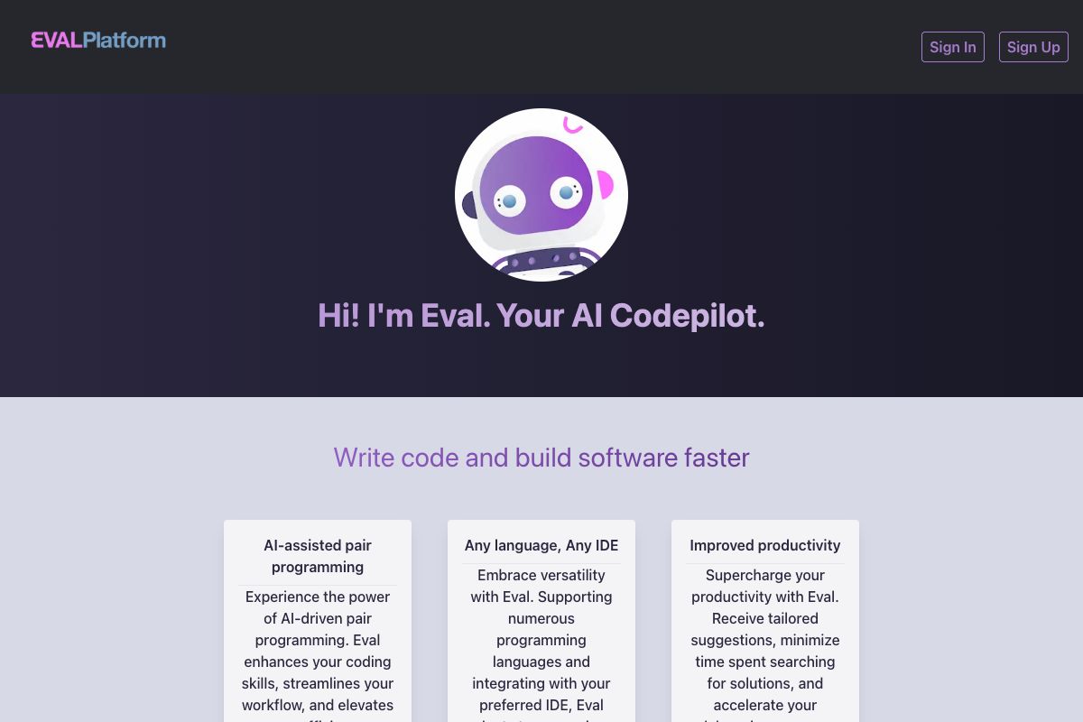 Eval - Your AI Codepilot