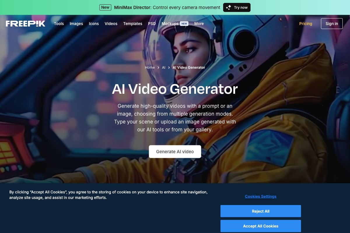 Freepik AI Video Generator