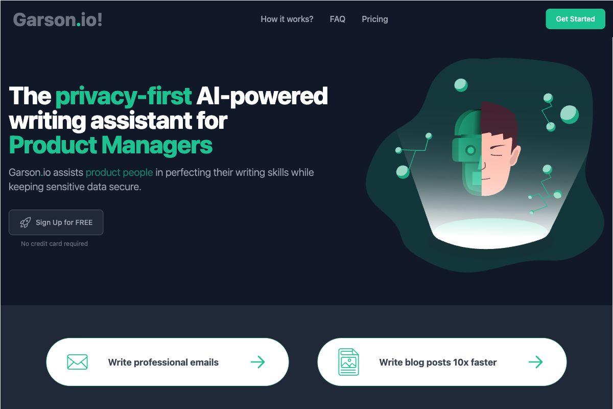 Garson.io - Privacy-First AI Writing Assistant for Product Managers