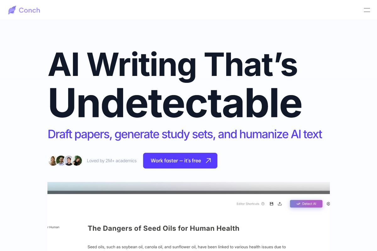 Conch - AI Writing and Study Support