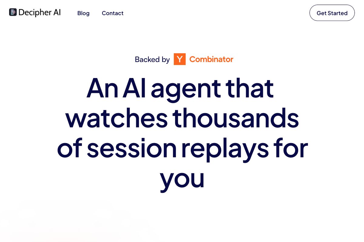 Decipher AI - AI-Powered Session Replay Analysis