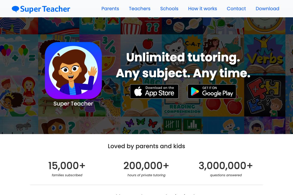 Super Teacher - Unlimited Tutoring