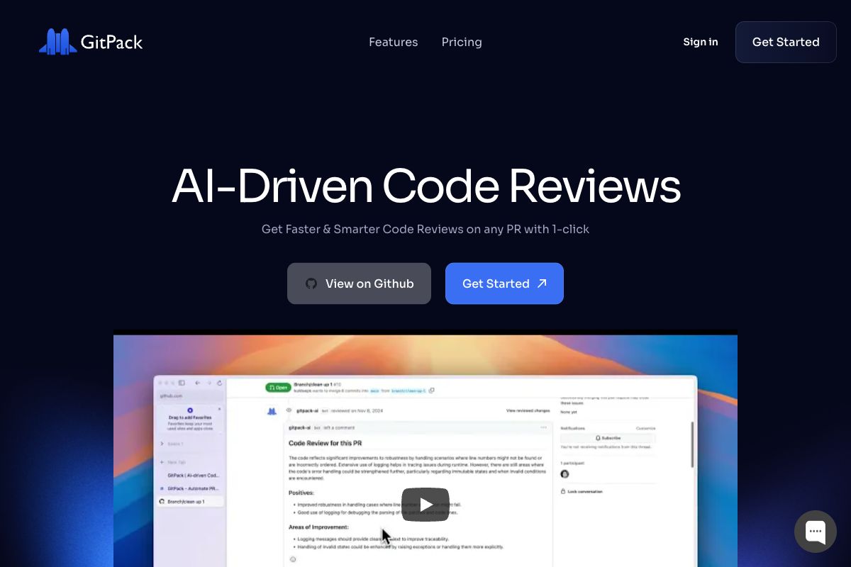 GitPack AI - Automate Your GitHub Code Reviews