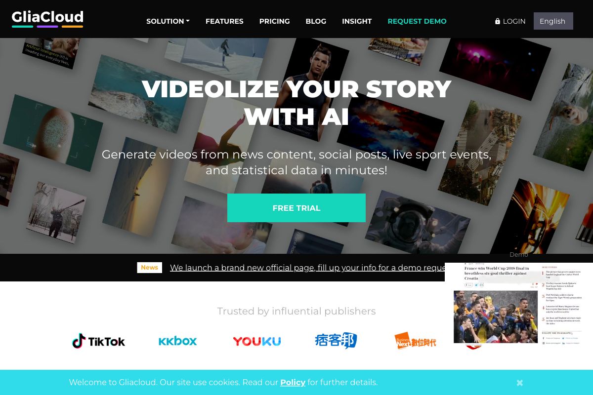 GliaStudio - AI-driven Video Creation Platform