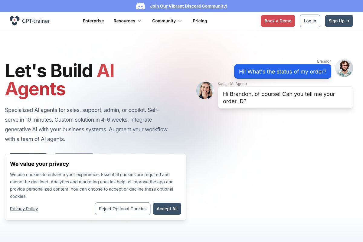 GPT-trainer: Build Custom AI Agents for Your Business