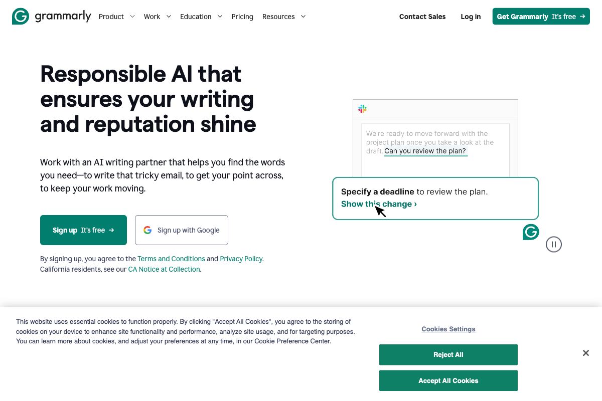 Grammarly: AI-Powered Writing Assistant