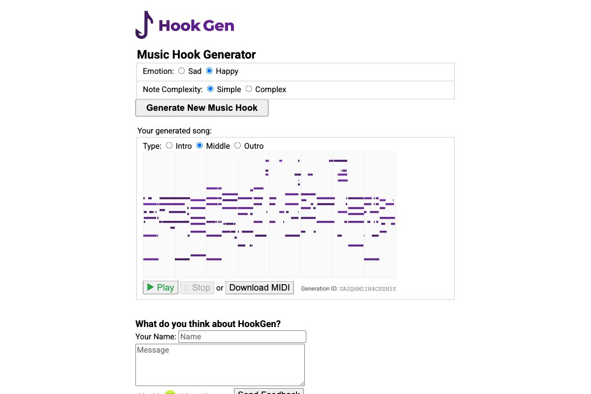 Music Hook Generator - HookGen