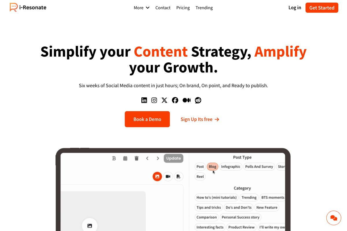 i-Resonate: Simplifying Content Strategy for Growth