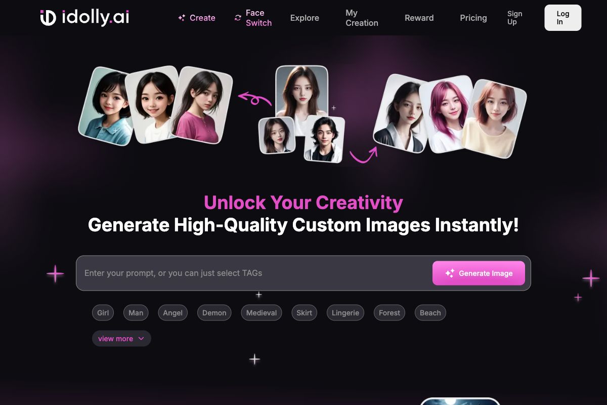 Idolly - AI Image Generation Tool