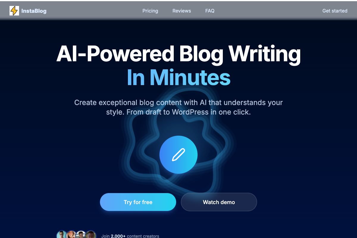 InstaBlog: AI-Powered Blog Writing Tool