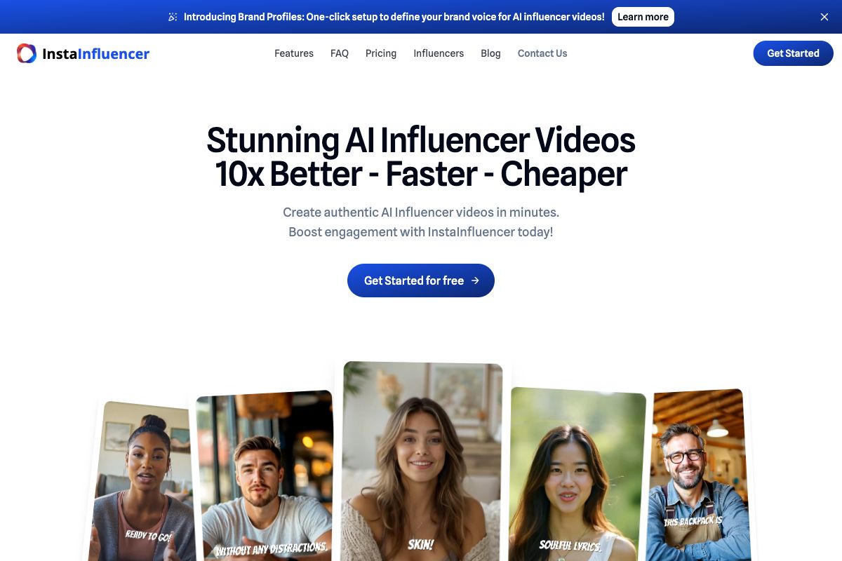 InstaInfluencer: AI-Generated Influencer Videos