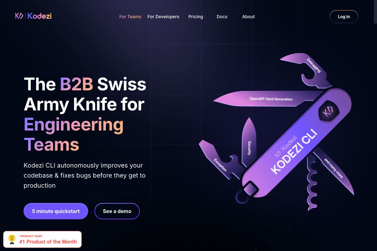 Kodezi CLI: B2B Swiss Army Knife for Engineering Teams