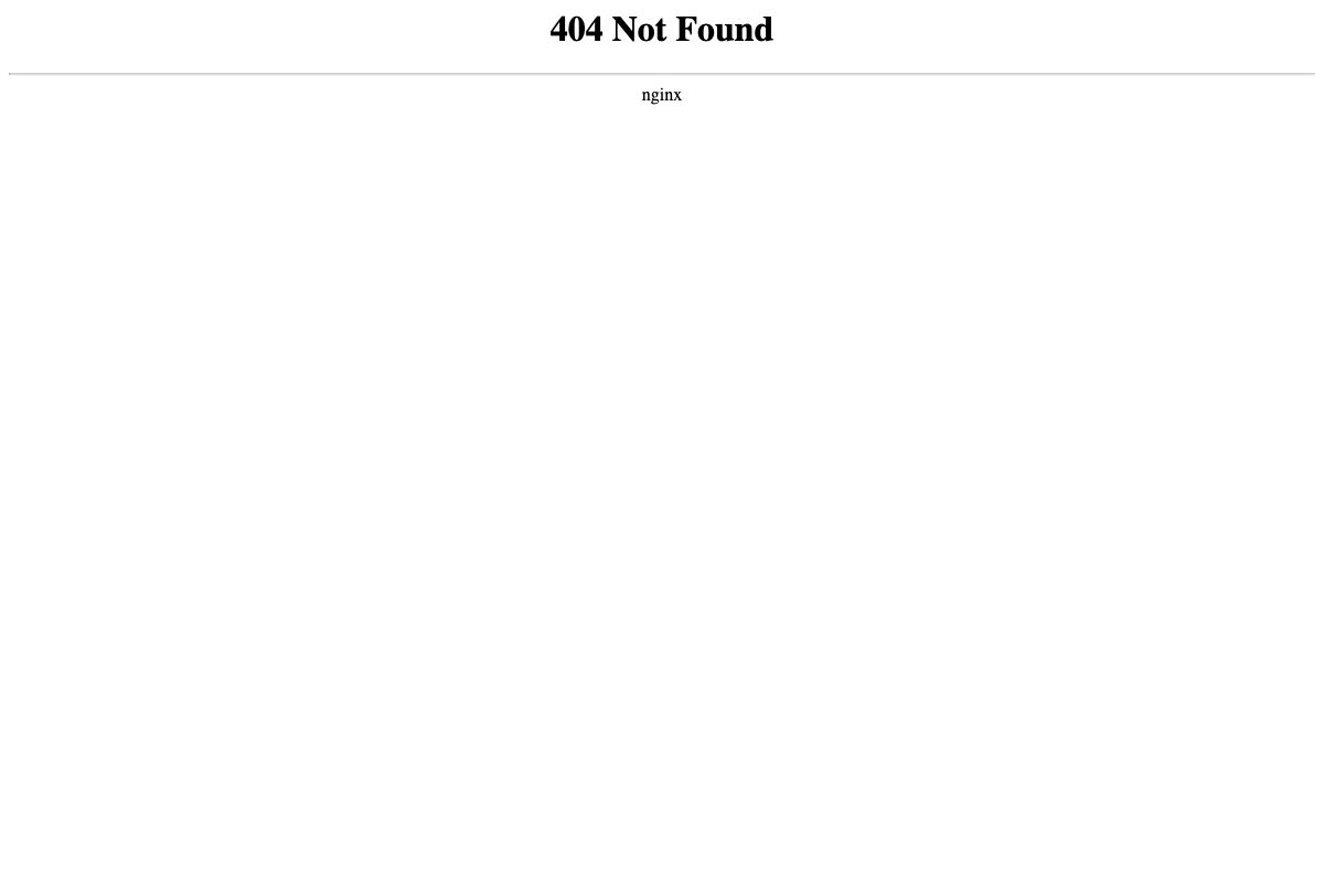 404 Not Found