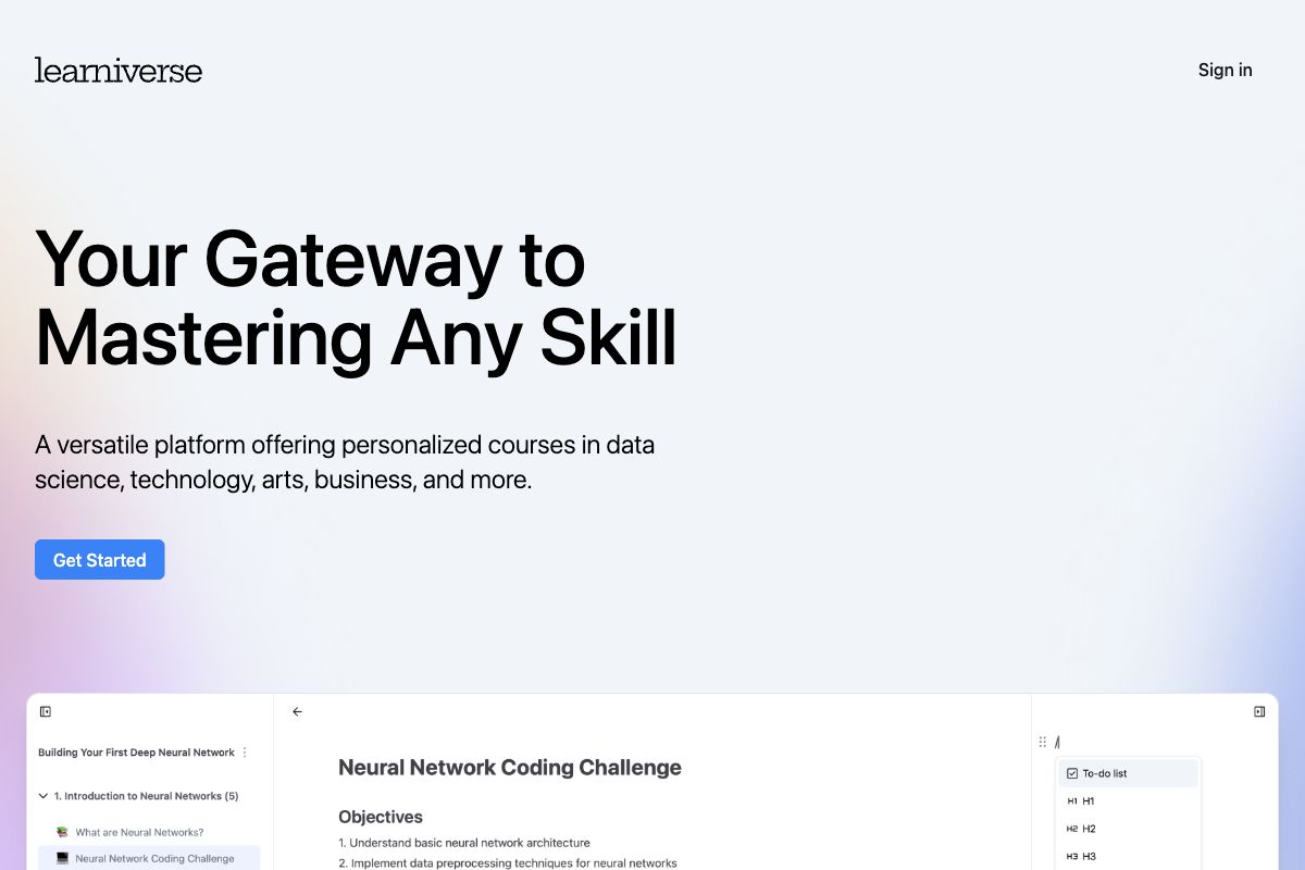 Learniverse: Your Gateway to Mastering Any Skill