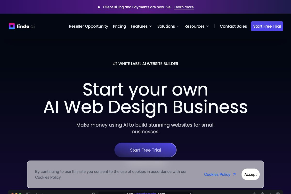 Lindo.ai - White Label AI Website Builder