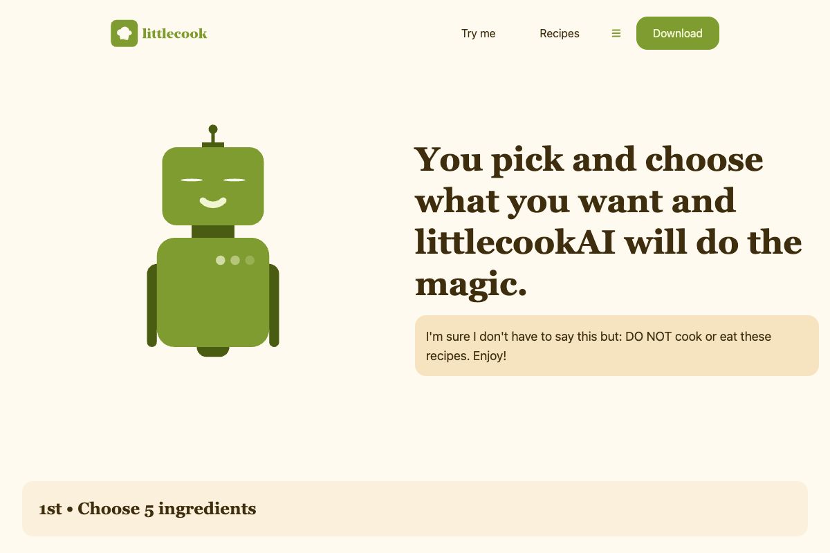 LittlecookAI: Whimsical Recipe Generator