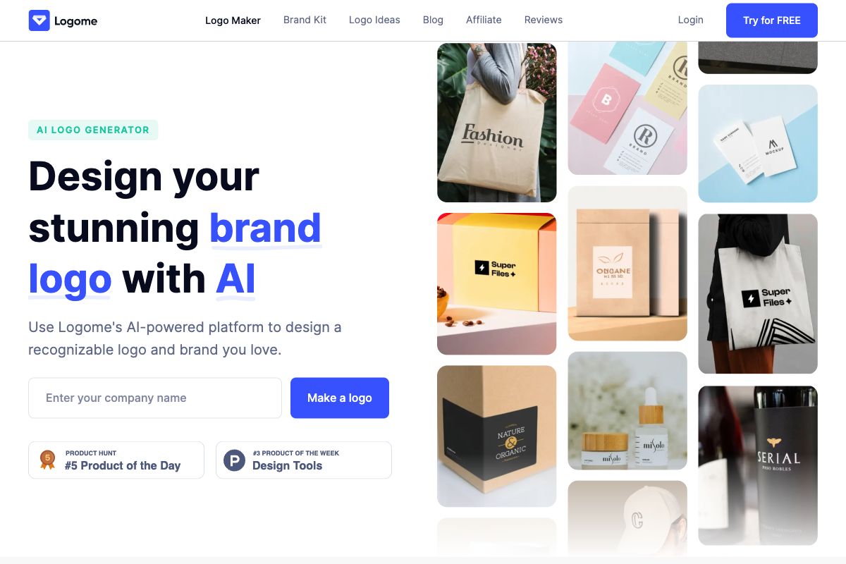 Logome: AI Logo Generator and Brand Kit Creator