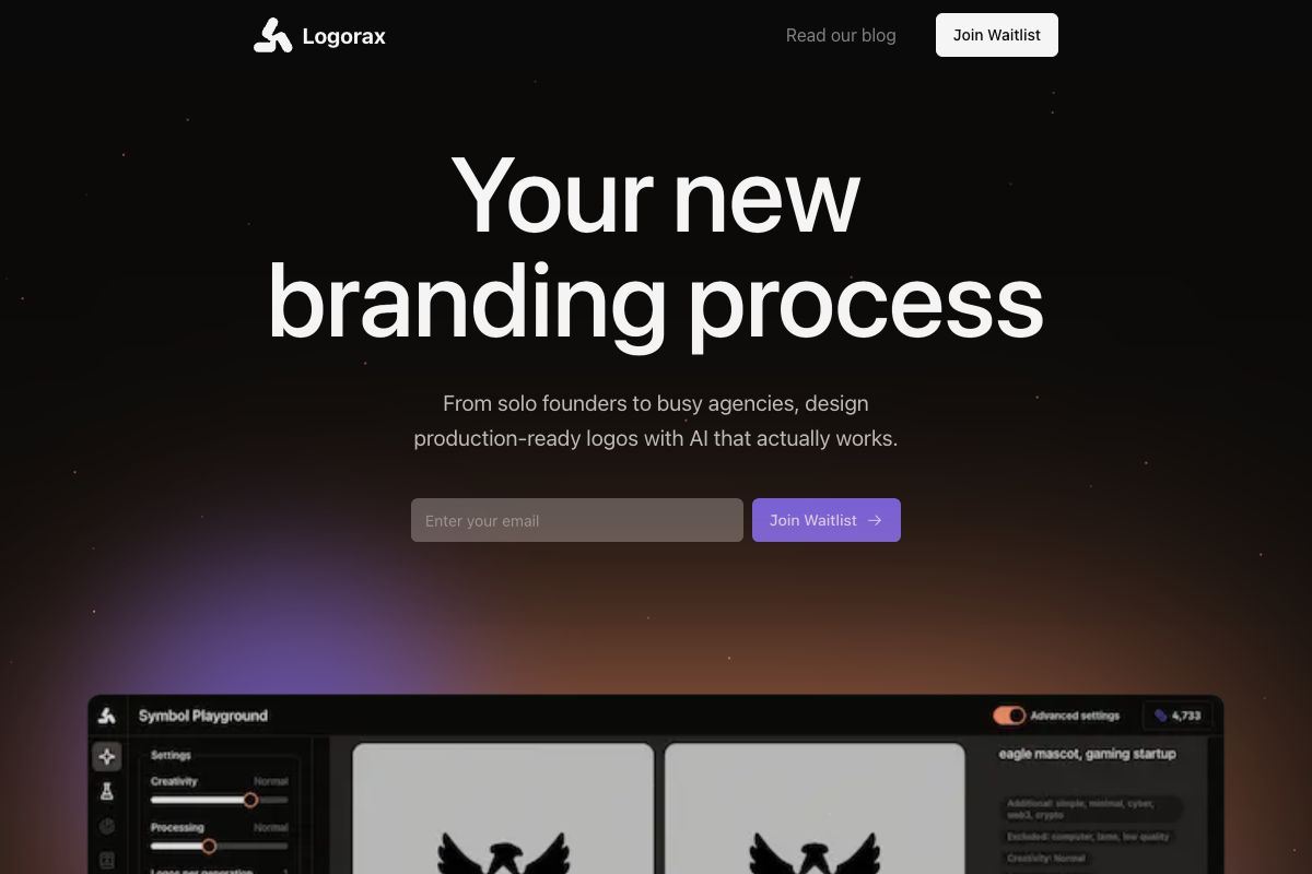 Logorax: AI-Powered Logo Design