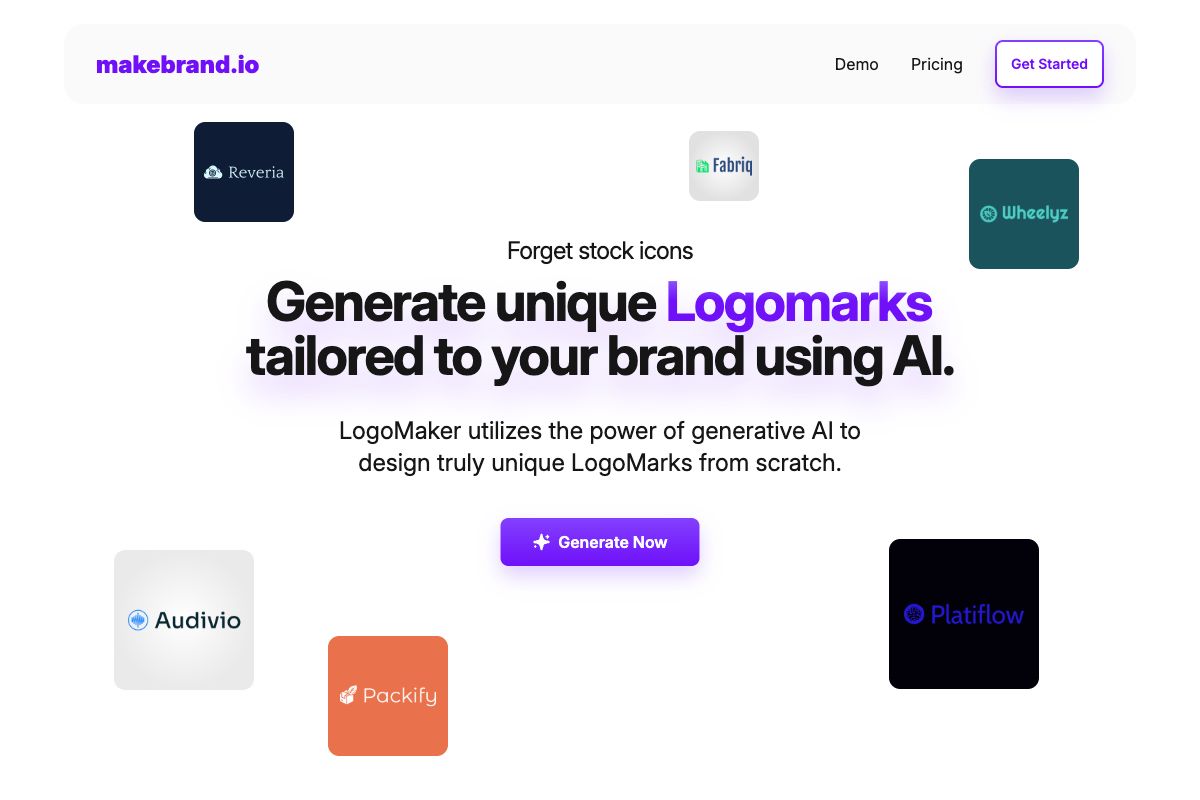 MakeBrand's LogoMaker - AI-Driven Logo Design Tool