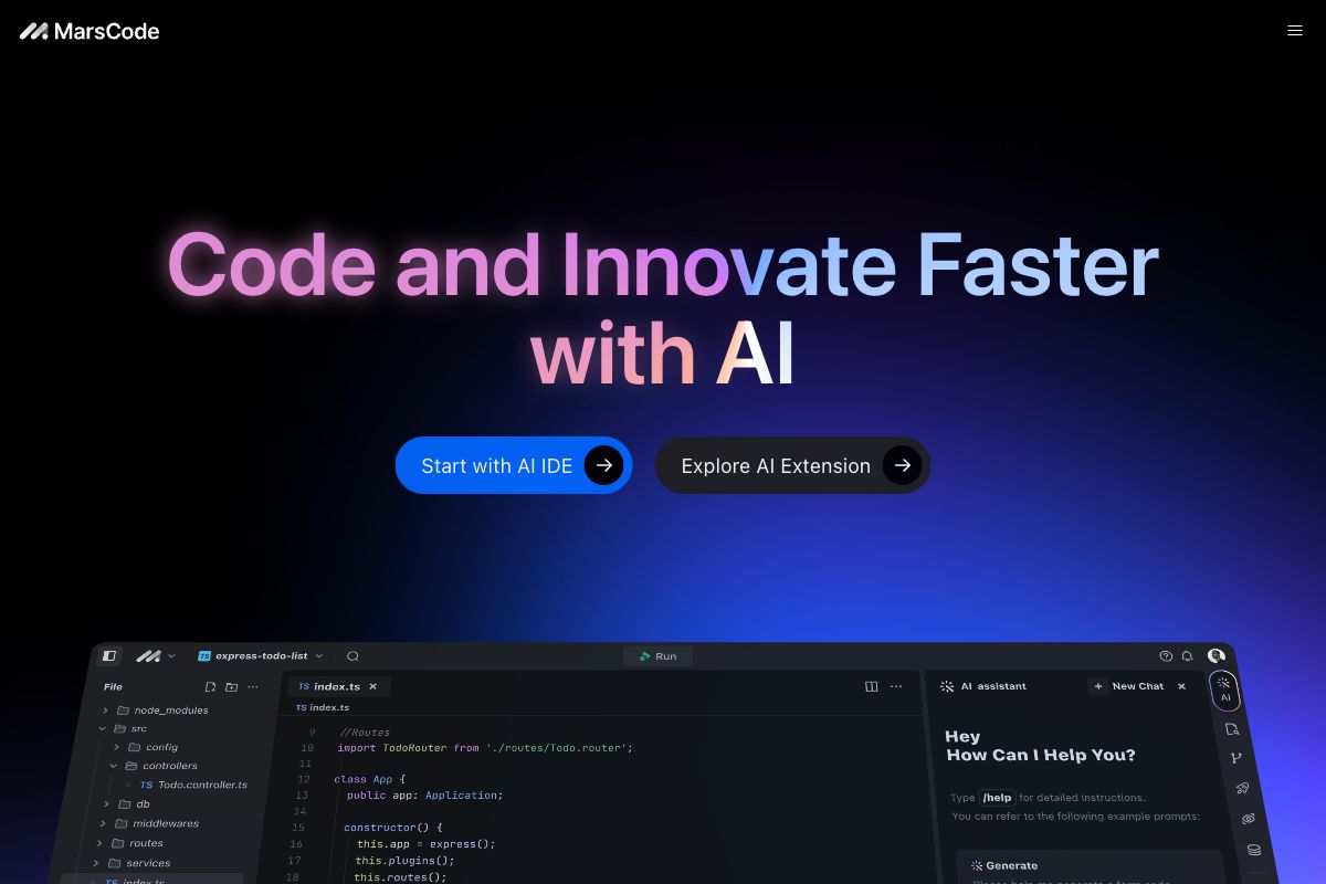 MarsCode: AI-Powered Integrated Development Environment