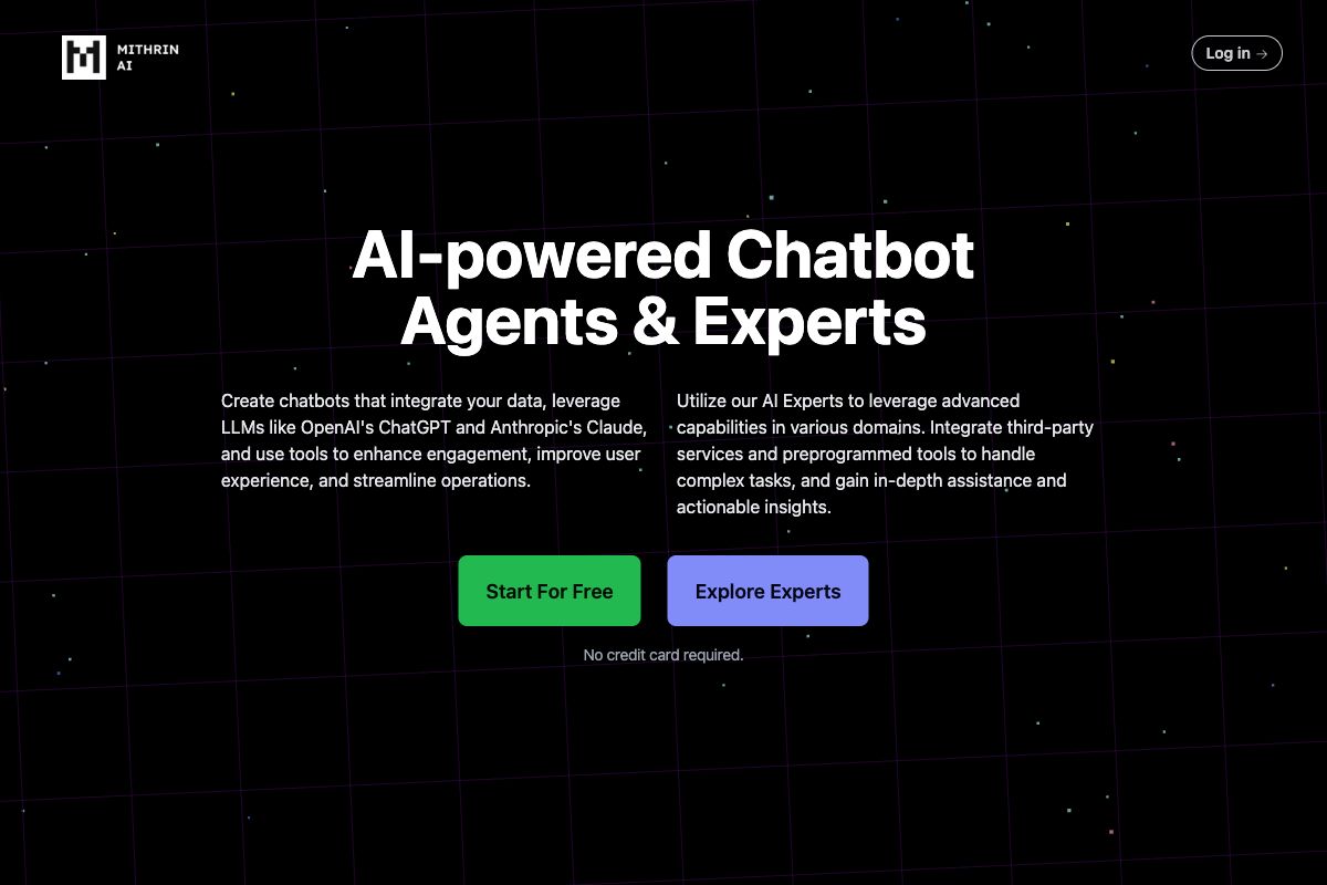 Mithrin.ai - AI-Powered Chatbot Agents & Experts