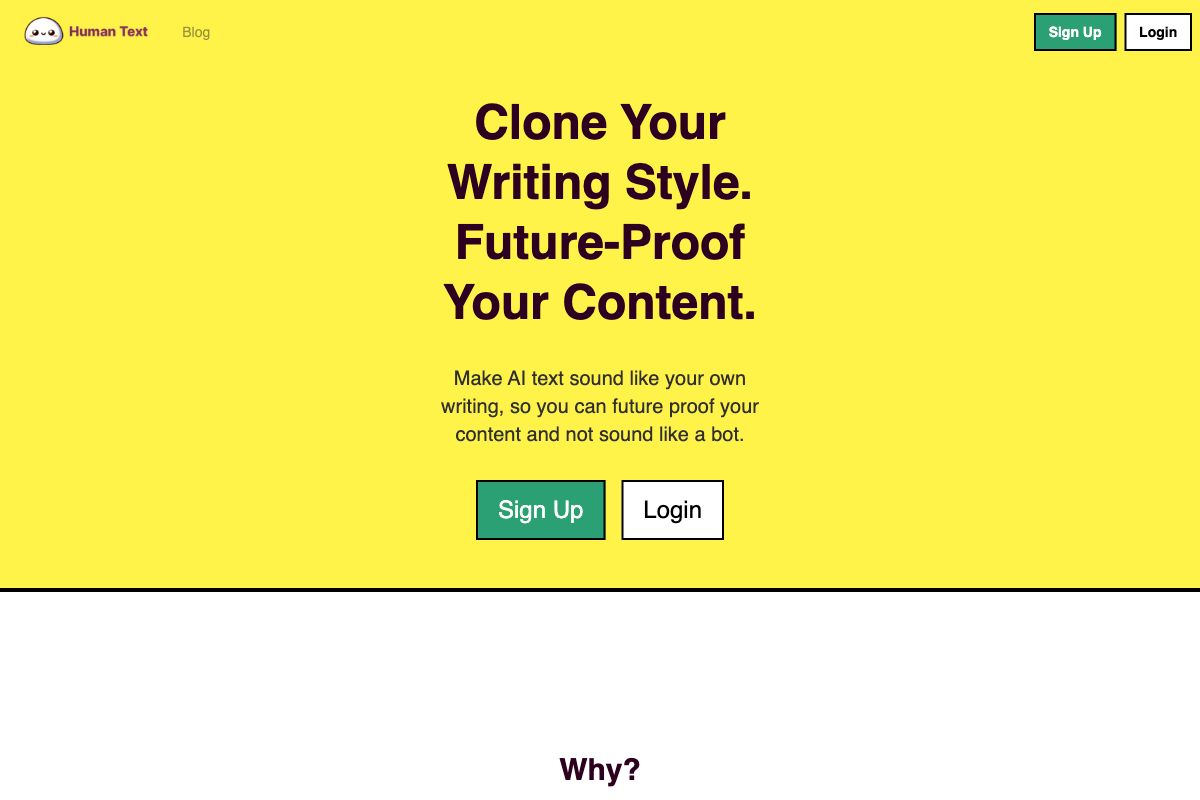 Mochi Human Text: Clone Your Writing Style