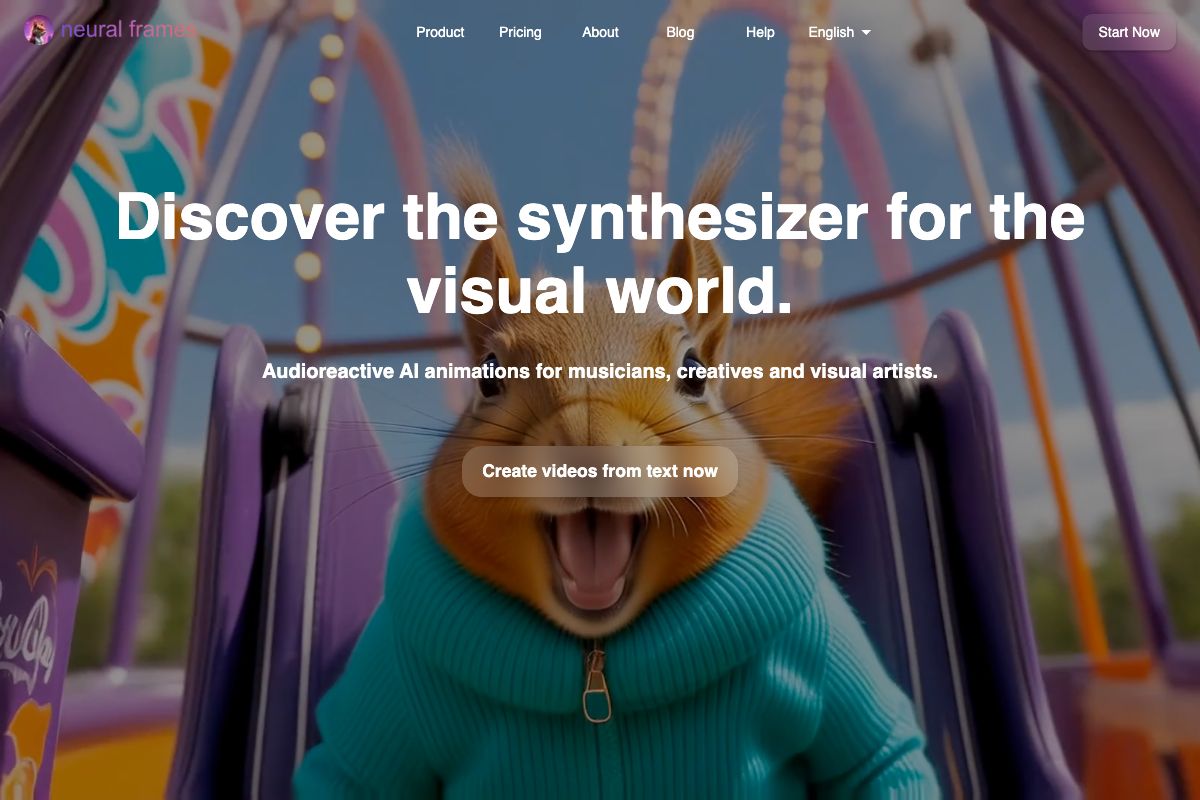 Neural Frames: AI-Powered Audioreactive Music Videos and Animations