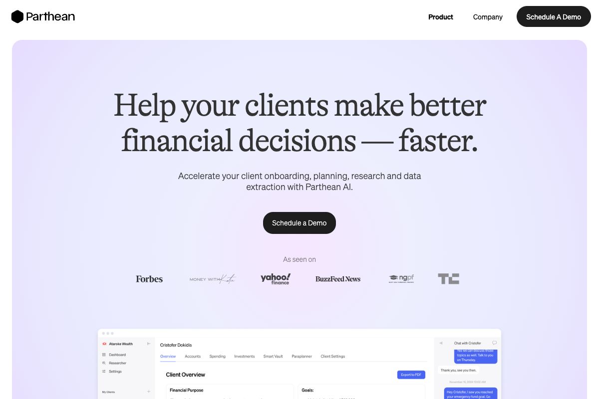 Parthean AI - Financial Planning Platform