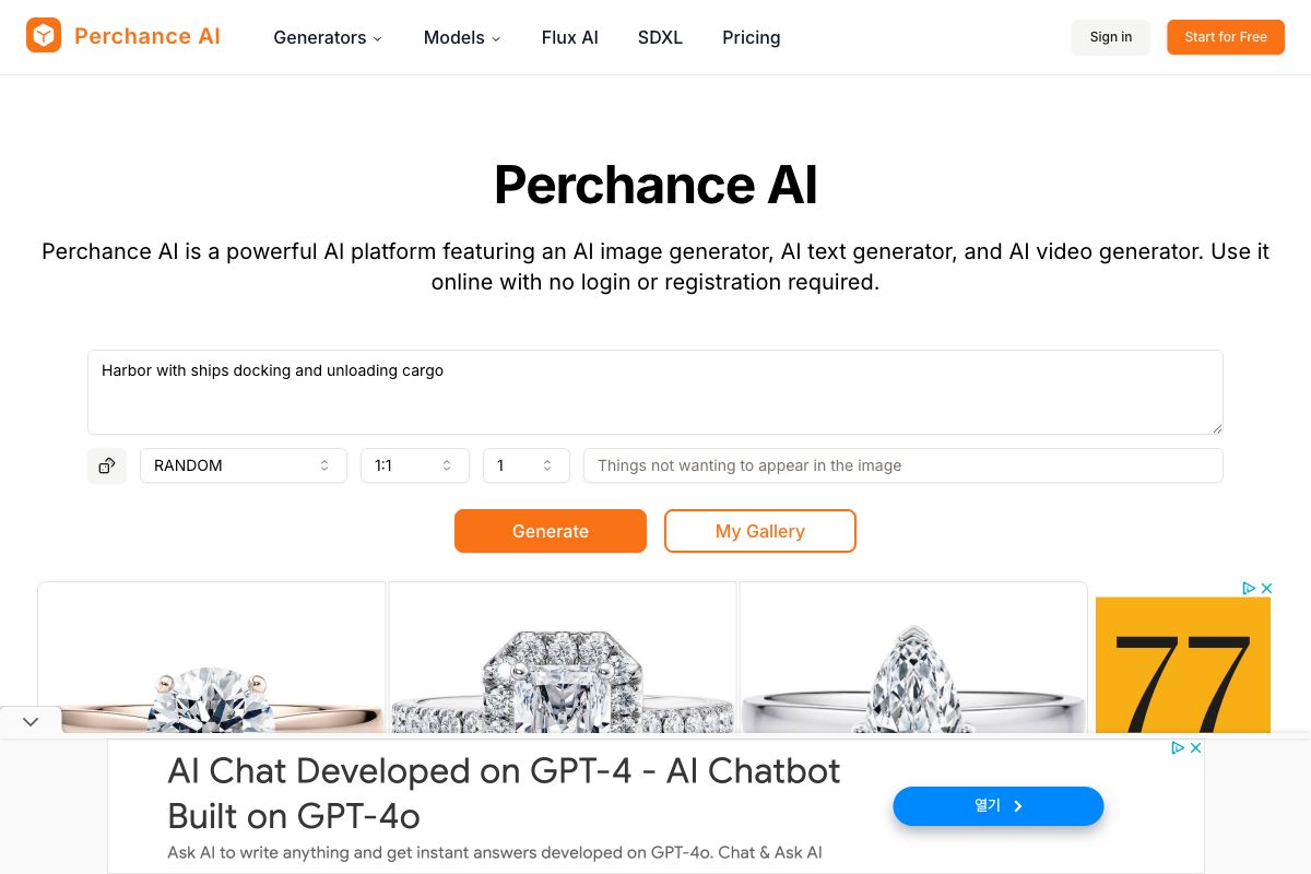 Perchance AI: AI-Driven Generators for Images, Text, and Videos